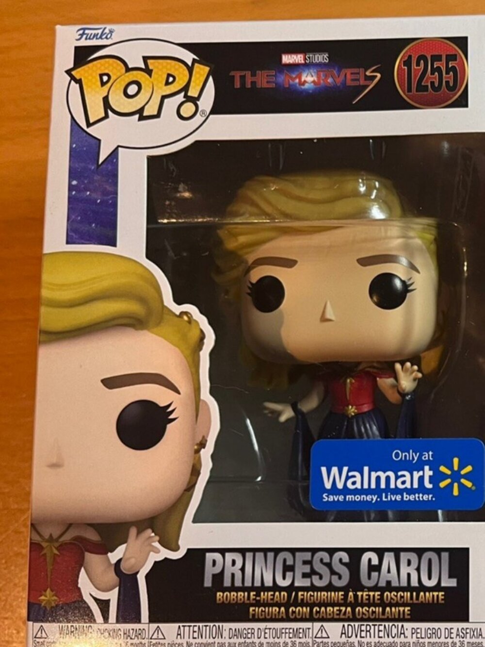 Funko Pop Princess Carol #1255 The Marvels Walmart Exclusive New in Box NIB HTF